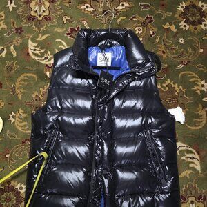 Sam puffer vest black medium nwt